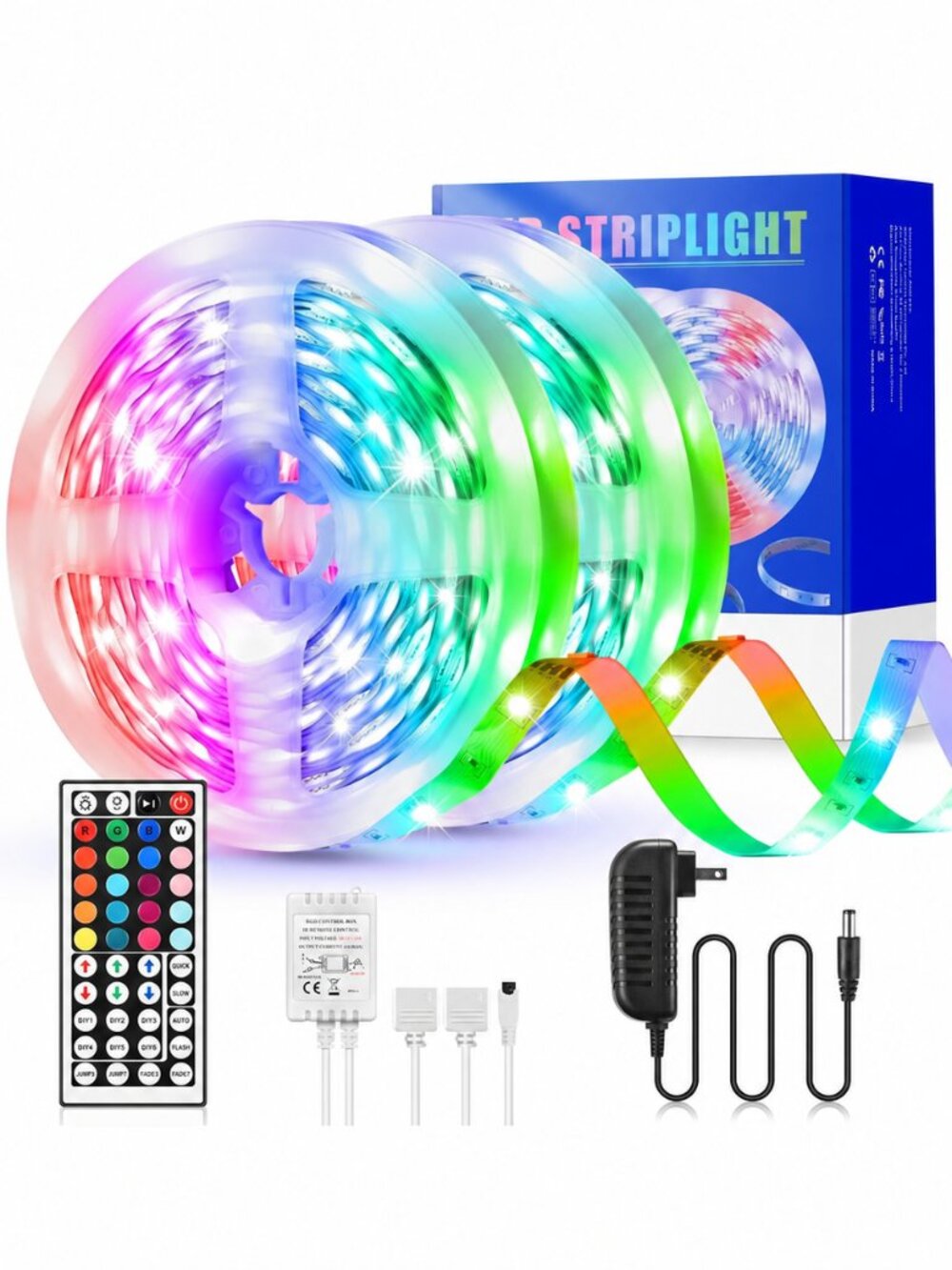 YORMICK 32FT RGB LED Strip Lights Remote Color Changing NWT
